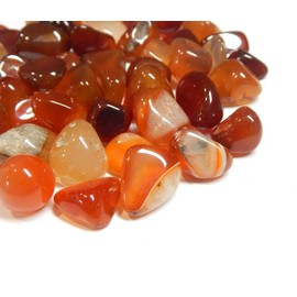Pack of 50 Agate Gemstones Semi-Precious Stones Beads 9 mm ~ 15 mm Tumbled Stones Gemstone Semi-Precious Stone for Gemstone Game for Treasure Hunting and Decoration (Red)
