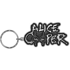 Alice Cooper Eyes Unisex Pendant Keyring Colour Silver Zinc Alloy