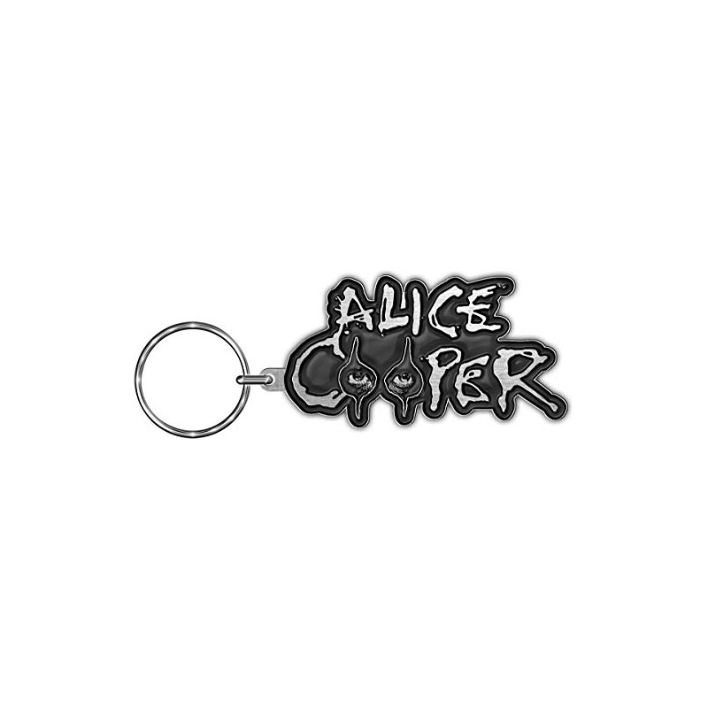 Alice Cooper Eyes Unisex Pendant Keyring Colour Silver Zinc Alloy