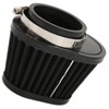 51mm/2in Motorcycle Air Filter ClampOn Dustproof Rubber Black Replacement for