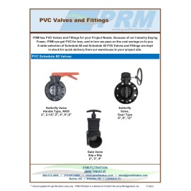 OMEN New 2" (Soc X Soc) Sch 80 PVC Gate Valve Handle Polypropylene Splashboard