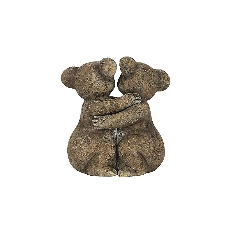 Charming Brown Koala Hug Couple Ornament - 10x10 Centimetres -