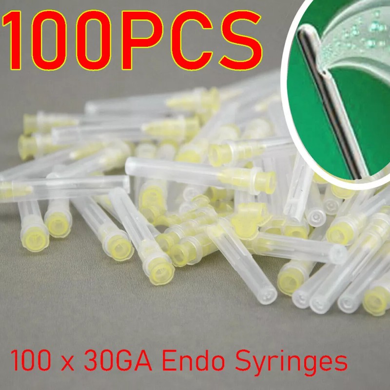 Unbranded 100pcs Dental Endo Irrigation Needle Tip 30GA End-Closed Side