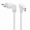 Right Angled 2-Pin Euro Plug to Figure of 8 C7