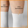 Sockenkauf24 12 Pairs Unisex Socks without Rubber Print 100% Cotton