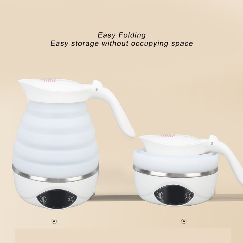Foldable Electric Kettle Auto Shut Off Portable Collapsible Electric Water