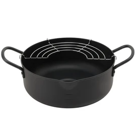 Maruyama Giken DST-25 Iron Tempura Pot, 7.9 inches (20 cm), Induction Compatible, Gas Stove, Fryer, Tempura, Made in Japan