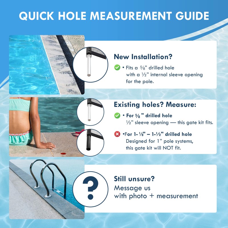 ALLSAFE Pool Fence Replacement Pole – 4ft Peg Pole for