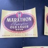 Marathon Old Lager 3- Marathon Superfine Old Lager Beer Labels