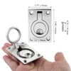 Jersvimc 2Pcs Marine Boat Ring Hatch Pull Handle, Flush Mount