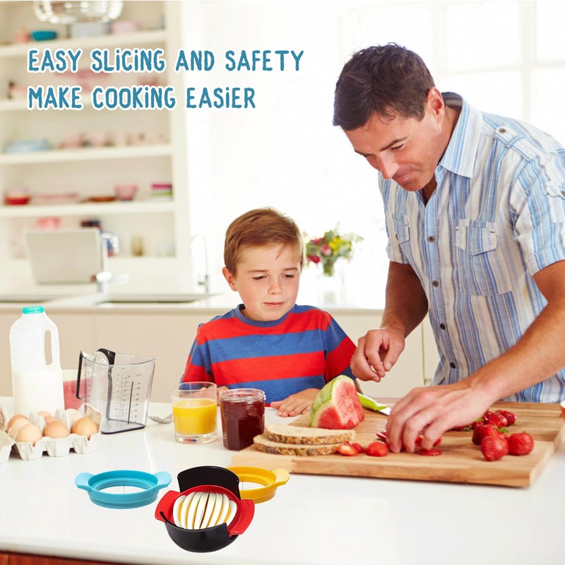 3 in 1 Egg Slicer for Hard Boiled Eggs ‎Multifunctional