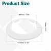 sourcing map Escutcheon Plate, 2Pcs 90mm - Fit 3.5" Outer