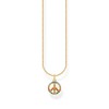 Thomas Sabo Peace KE2175-488-7-L45V Women's Necklace with Colourful Stones Gold