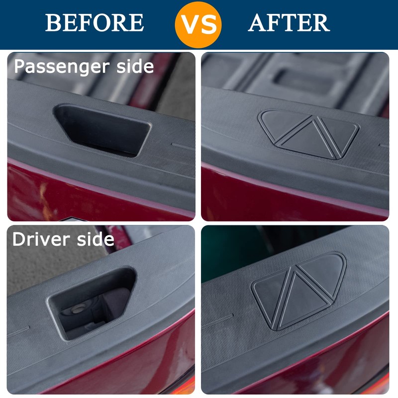 JKCOVER Bed Rail Stake Pocket Covers Compatible with 2014-2018 Chevy