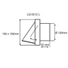 LG 5512 L Ventilation Grille DN 125 Stainless Steel