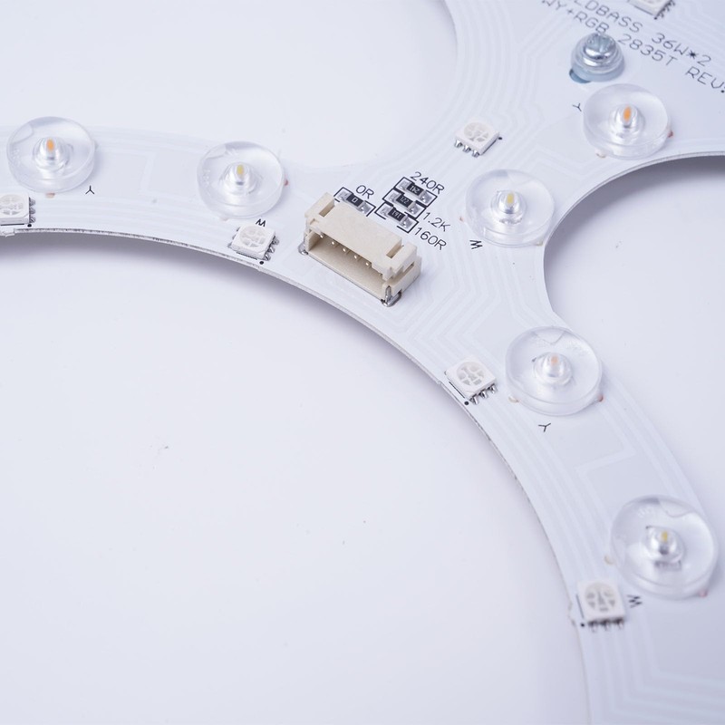 KPIBEST Bluetooth Ceiling Fan Light Kit, 36W with 7 Color