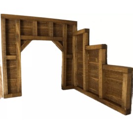 Dechant's Railroad Express Model Train O Gauge/Scale Timber Frame Tunnel Portals & Retaining walls