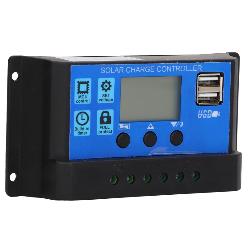Solar Charge Controller LCD Display PWM Control 10A 12V 24V