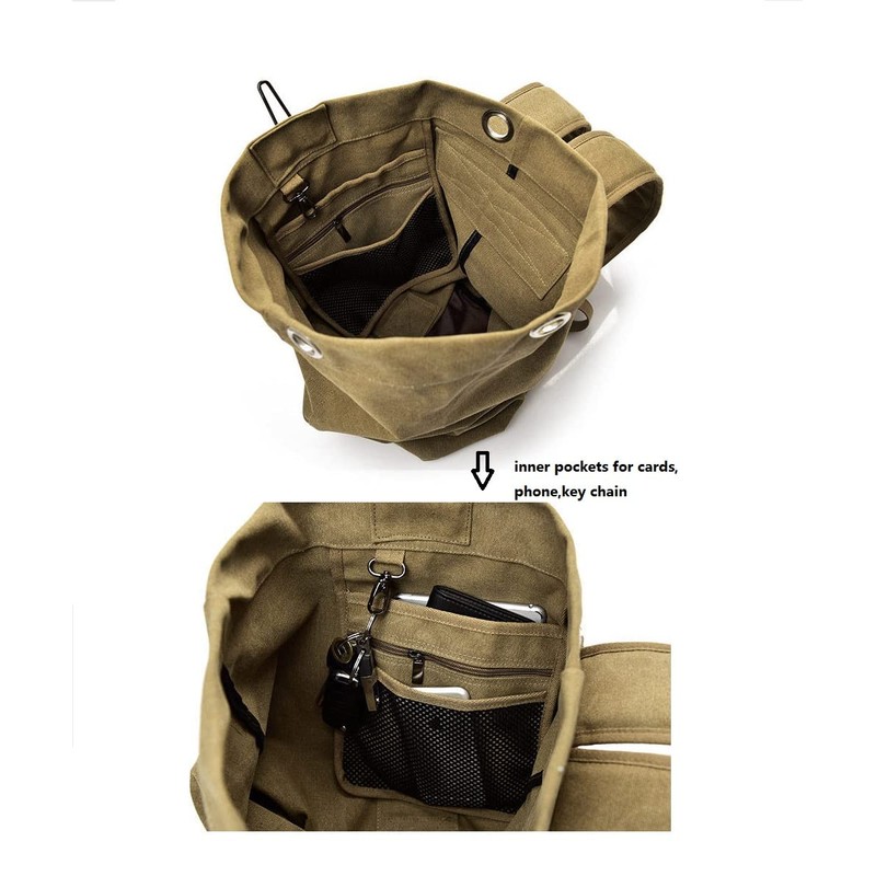 GYDEHUTJ Large Capacity Travel Climbing Bag Tactical Military Duffel Bag