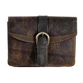 Leather Belt Bag Biker Bag Waist Bag Vintage Hunter Leather, brown