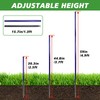 Qufiona Agility Poles, 6 Pack 4.9FT Metal Soccer Training Poles