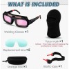 Tellegloww Solar Auto-Darkening Welding Glasses Set w Replacement Lenses for