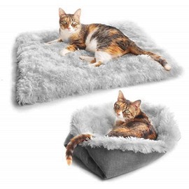 Cat Bed  Washable Cat Beds for Indoor Cats  Pet Bed Innovative Design  Safe Warming Comfortable Sleeping Surface Suitable for All Seasons Your Pet's Exclusive Comfortable Space