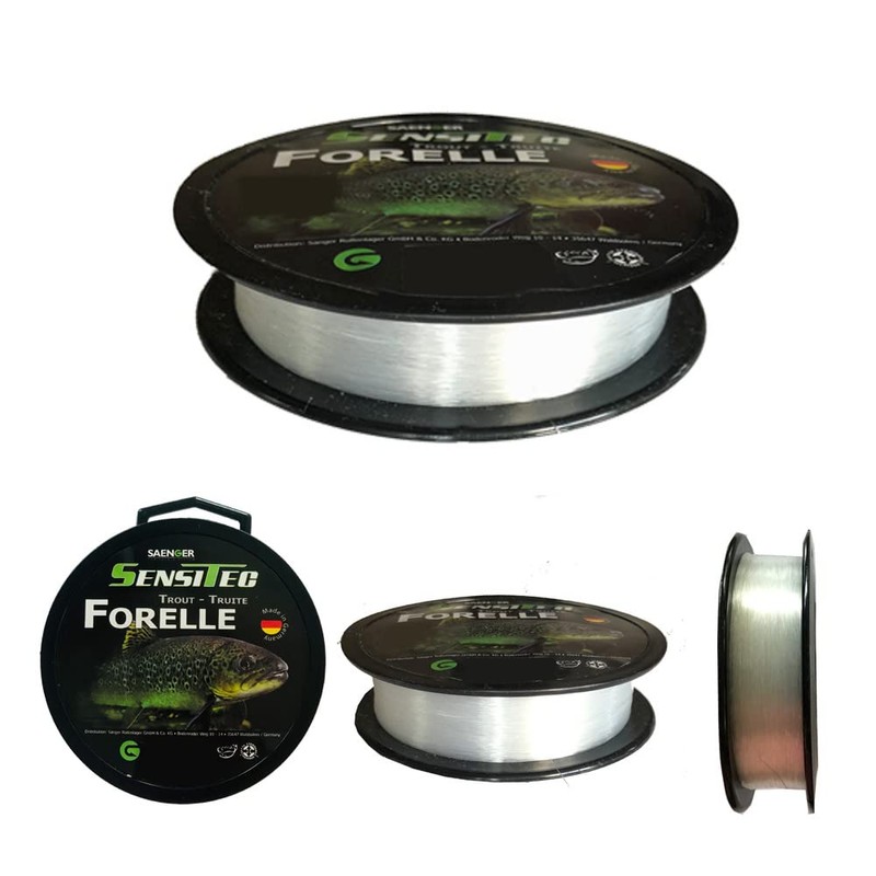 Sensitec Monofilie Nylon Fishing Line, 400 m, Target Fishing Line,