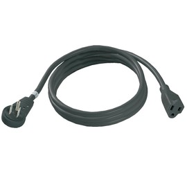 360-Degree Rotating Extension Cord, 6 Foot Flat Extension Cord Plug - Reduces Cable Clutter, Provides Easy Access to Hard-to-Reach Sockets, UL Listed - Black