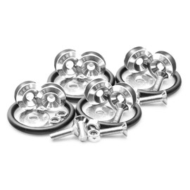 Xotic Tech JDM Quick Release Fasteners Compatible with Car Bumpers Trunk Fender Hatch Lids(Silver 8pcs)