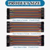SHUXIA 120pcs Multicolored Dupont Wire,Jumper Wires,Dupont Breadboard Ribbon Cables,40pin Male