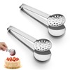 Guduling 3 pcs Teabag Squeezer Tool,Stainless Steel Tea Bag Squeezer,Round