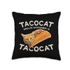 Tacocat Spelled Backwards Is Tacocat Cat & Taco Love Throw