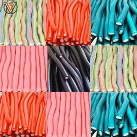 VIMIX Mixed Flavours Pencils Candy Sweet Bag - Mixed Strawberry, Blue Raspberry, Fizzy Rainbow, Bubblegum & Blackcurrant Flavours (500g)