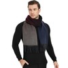Novawo - Bufanda de lana para hombre, cálida y suave,