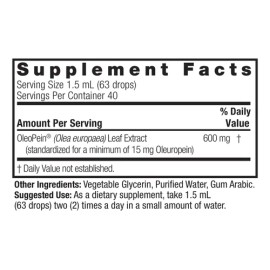 Natures Answer Extracto De Hoja De Olivo 60 Ml (2 Onz) Sfn                                                                                            
