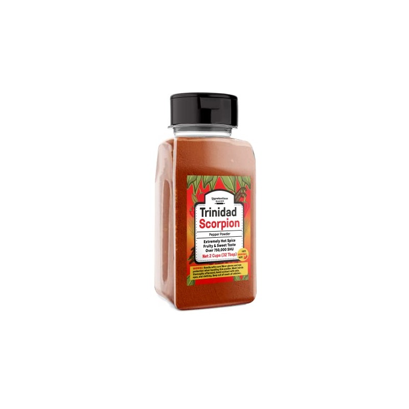 Unpretentious Trinidad Scorpion Pepper Powder (2 Cups) Extremely Hot, Pure