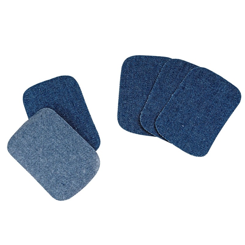 SINGER 00092 Iron-On Denim Patches, 2-Inch x 3-Inch, 10-Count