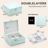 IBURTEN Premium Jewelry Boxes for Women, Multi-Functional Jewelry Organizers and