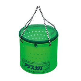 Daiichi Seiko Utilizing Bakkan Adjisukari 10.6 inches (27 cm) Fishing Bucket Green