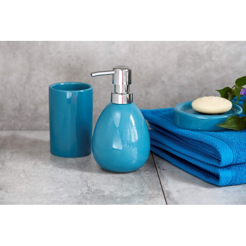 WENKO Polaris Soap Dispenser, 9.5 x 9 x 16.2 cm,