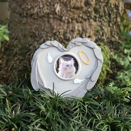 Facewind Pet Memorial Stone for Cat Commemorates Our Lost Fur Baby, Cat Memorial Stone Pet Grave Markers for Outdoor Garden Indoor Display Memorial Gift
