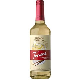 Torani Puremade Syrup, French Vanilla Flavor, Glass Bottle, Natural Flavors, 25.4 Fl. Oz, 750 mL