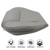 NLQR Replacement Front Seat Cover Gray Microfiber Leather Compatible with