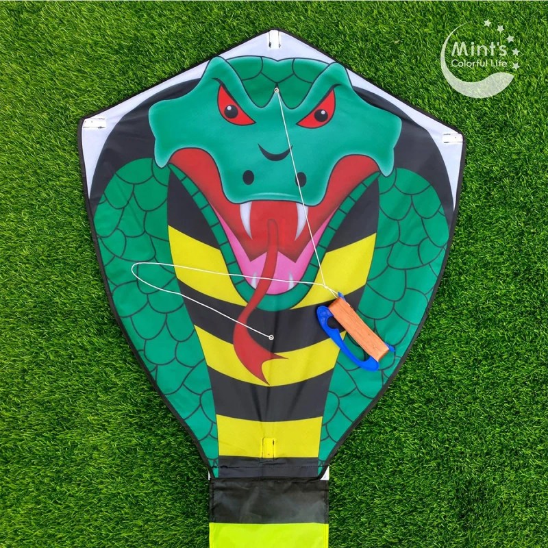 Gran Cometa De Cobra Para Niños Adultos Con Cola Superlarga