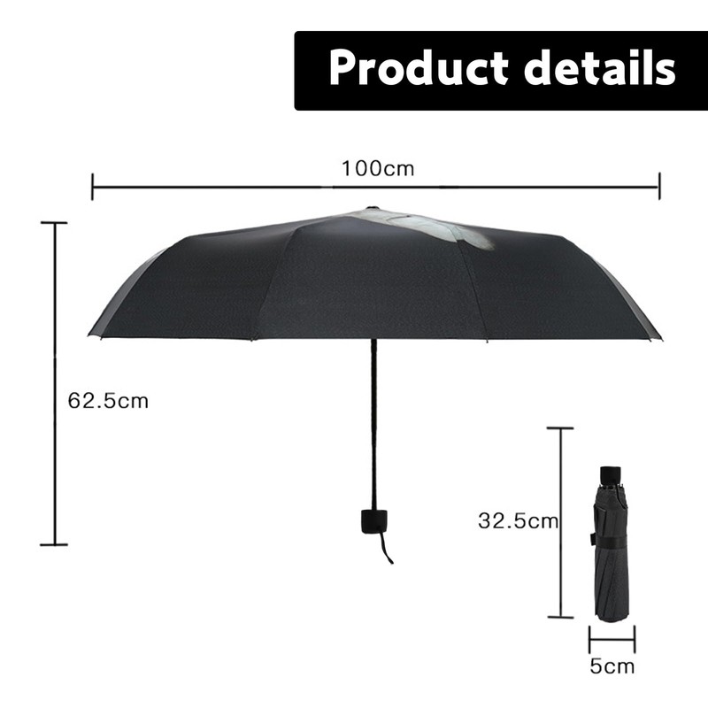 Creative Folding Umbrella, Finger Printed Umbrella, UV Sunshade Umbrella, Lightweight