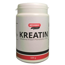MEGAMAX Creatine Monohydrate For Power Gain & Muscle-Building. Contents: 500g powder