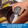 10 Pack Stainless Steel Scrubber, Steel Wool Srubber for Scouring