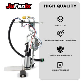 JuFenix Fuel Pump Assembly Compatible With Jeep Wrangler YJ 2.5L 4.0L 1991 1992 1993 1994 1995 Only for 20 Gallon SP736H 4637182 5003861AB