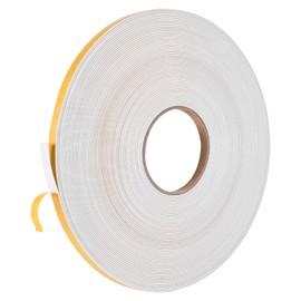 Self Adhesive Foam Tape Weatherstrip 1/4in x 1/16in x 98.4Ft High Density Foam Insulation Strips Foam Seal Weather Stripping with Strong Adhesive for Door and Window Sound Isolation Soundproofing